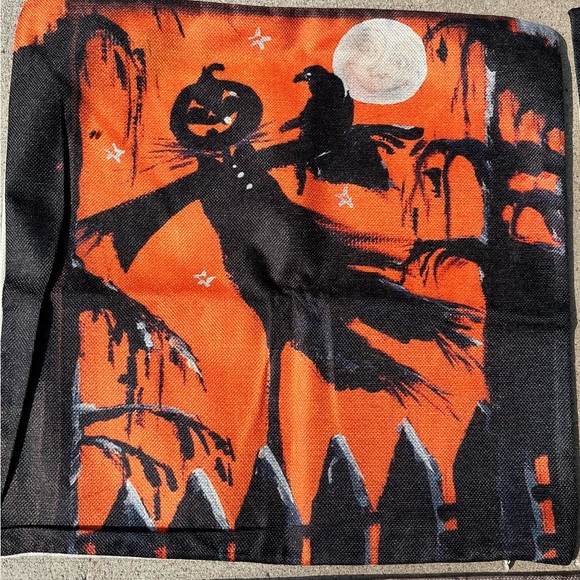 NWT set of 4 Halloween zip close pillow covers - Picture 3 of 8